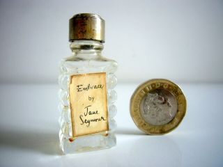 Embrace By Jane Seymour: Vintage Empty Miniature Perfume Bottle,