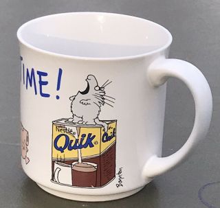 Quik Hot Chocolate Time Sandra Boynton 1986 Japan Novelty Nestle Coffee Mug
