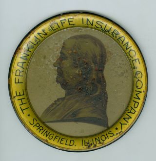 Early 1900’s The Franklin Life Insurance Company,  Springfield,  Illinois Tip Tray