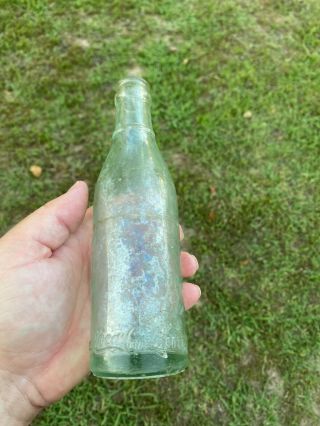 R4) Vintage Coca Cola Straight Sided Glass Bottle Mobile Ala Al Coke