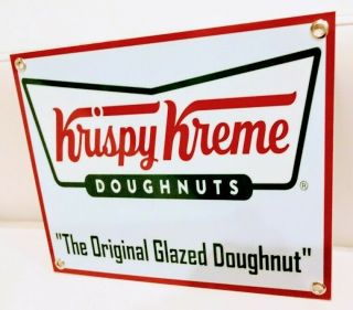 Krispy Kreme Restaurant Fast Food Donut Sign