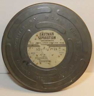 Empty Old Vintage 1950s Eastman Kodak Motion Picture Safety Film Tin Made In Usa