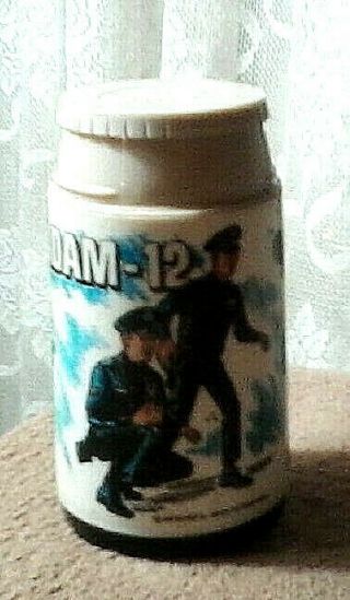 Vintage 1972 Aladdin Adam - 12 Plastic Thermos Bottle With Stopper