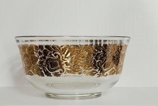 Vintage Mid - Century Signed Georges Briard 22k Gold Persian Garden 10 3/8 " Bowl
