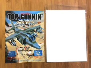 Task Force Harrier EX Sega Genesis 1991 Vintage Print Ad/Poster Official Rare 2