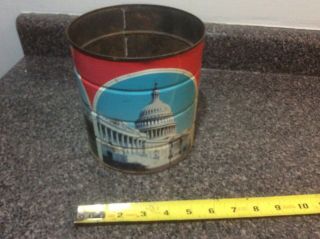 Vintage Hills Bros Coffee Can White House Not Lid