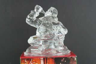 Coca Cola Coke Santa Clause Lead Crystal Figurine Made In France 1997