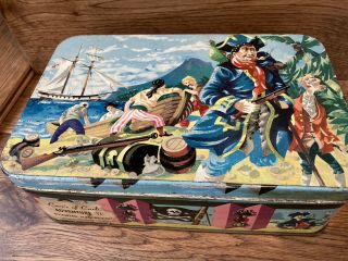 Carr’s & Co Rare Treasure Island Pirate tin - Iced Biscuit Adventure tin 2