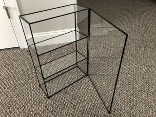 Glass CURIO Display Cabinet Table Top 18 