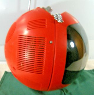 Vintage Orange JVC Videosphere Model 3241 Space Helmet Orb TV 3