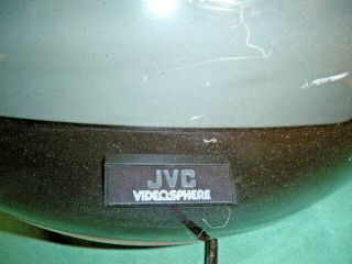 Vintage Orange JVC Videosphere Model 3241 Space Helmet Orb TV 4