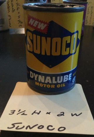 Sunoco Dynalube Oil Can Bank Vintage.  Mini.