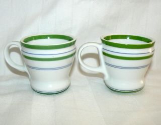 Starbucks 2007 3 Oz Pair Set Of 2 Mini Shot Glasses Cups Tiny Demi Coffee Mugs