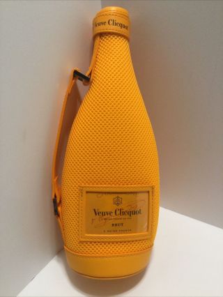 Champagne Veuve Clicquot Brut Insulated Orange Bottle Bag Ice Jacket