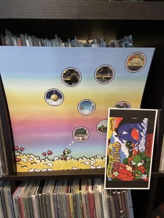 Mario World 2 Yoshi ' s Island vinyl soundtrack not moonshake SNES GREEN VAR 4