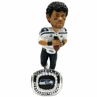 Russell Wilson Seattle Seahawks Bowl Ring Base Ex Le Nfl Bobblehead /360