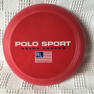 Vintage 1993 Polo Sport Ralph Lauren Frisbee Spell Out Logo Shop Display