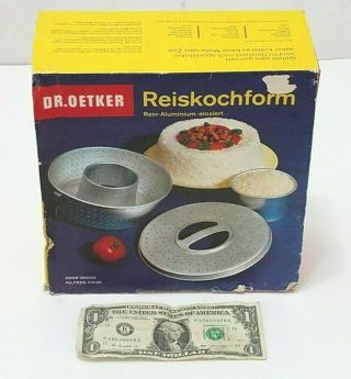 Dr.  Oetker Reiskochform Aluminum Rice Cooker Form Mold Pan - 7 Inch Diameter