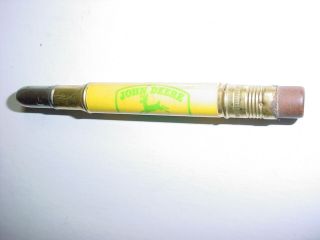 Vintage advertising John Deere bullet pencil Roberts Motor Co Stockton MO 2
