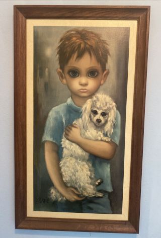 Walter Margaret Keane: Big Eyes - No Dogs Allowed - Rare Textured Giclee Canvas