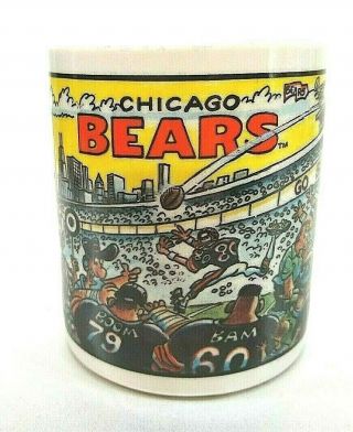 Vintage Chicago Bears Comical Coffee Mug By Team Nfl Custom Edge Inc.