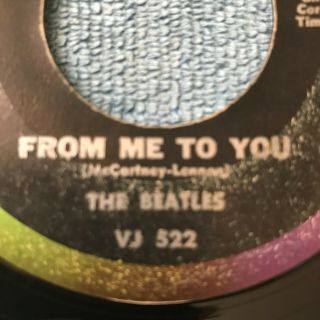 THE BEATLES (RARE) FROM ME TO YOU / THANK YOU GIRL 522 VJ RECORDS 1963 (RARE) 3