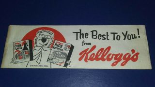 1964 Advertising Hat For Kellogg 