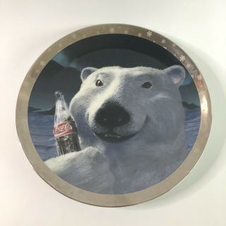 Vintage (vtg) 1995 Limited Edition Coca - Cola Polar Bear Christmas Plate No 696