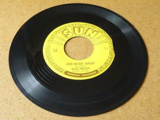 Elvis Presley - Good Rockin’ Tonight Sun 210 Push Marks 45 Rpm 1954