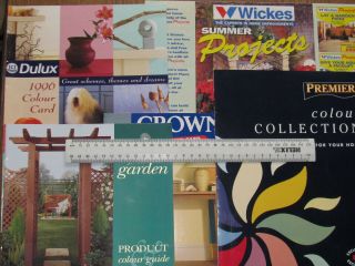 Five 1990s Diy Leaflets - Dulux,  Wickes,  Crown,  B&q Premier,  Cuprinol B005