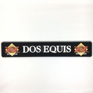 Xx Dos Equis Beer Rubber Pub Bar Rail Spill Mat Mexican Cerveza Lager Ambar Exc