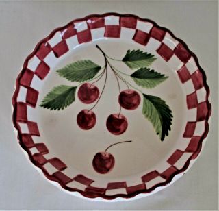 Laurie Gates Williams Sonoma Cherry Pie Plate 9 3/4