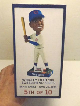 Ernie Banks Bobblehead - Chicago Cubs - Wrigley Field 100 Years - 6/20 - 2014