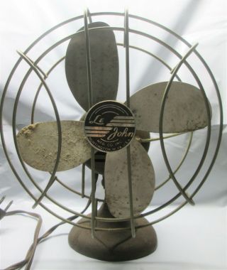 Vintage Le John Small Table Fan,