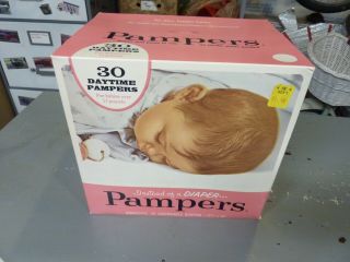 Vintage 60’s Pampers Disposable Baby Diapers 11 Lbs And Up