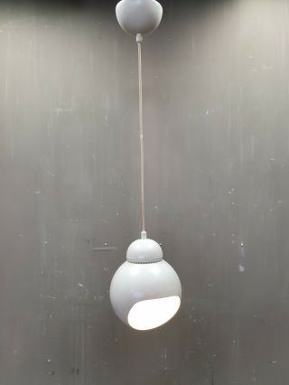 Vintage Bilberry White Metal Pendant Lamp Designed By Alvar Aalto For Artek A338