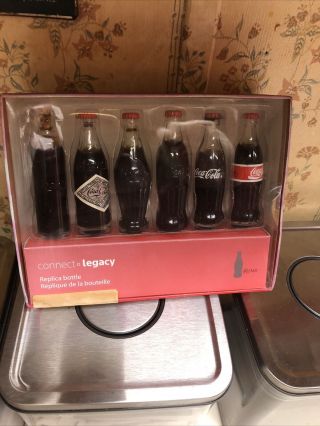 2002 - Evolution Of The Coca - Cola Contour Bottle - 6 Bottles - Collector’s