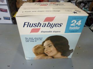Vintage 60’s Facelle Flushabyes Disposable Baby Diapers