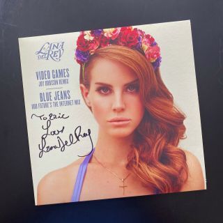 Lana Del Rey Signed Autograph 7 Inch Vinyl Record Video Games Blue Jeans 2011 - 12