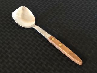 Vintage Warco Stainless Steel Ice Cream Scoop Spade Spoon Wood Handle - Japan