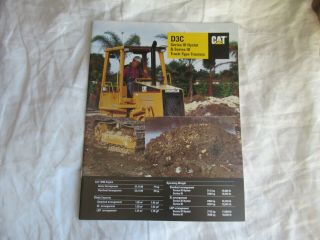 1997 Cat Caterpillar D3c D3 C Track - Type Tractor Brochure
