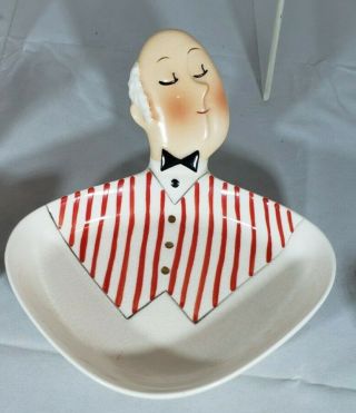 Vintage Holt Howard Jeeves The Butler Small Dish 1958 Butter Pat/teabag/nut Dish