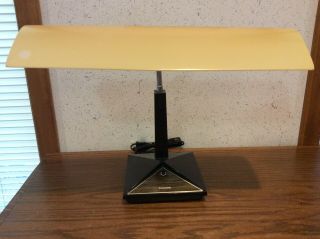 Vintage Mid Century Panasonic Gooseneck Wood Desk Lamp - Fs - 586e Japan