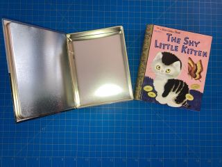 Little Golden Book 2 Collector Tins - Poky Little Puppy & Shy Little Kitten 2001