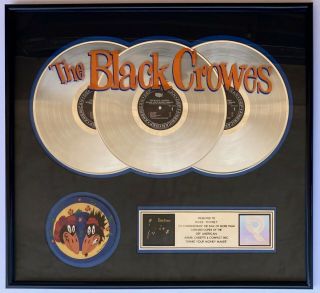 The Black Crowes Deluxe Riaa 3x Platinum Record Award Shake Your Money Maker