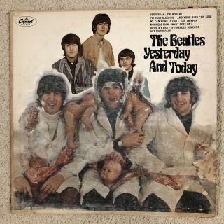 Beatles - Yesterday And Today Butcher Cover Partially Exposed - Mono - Us Pressing