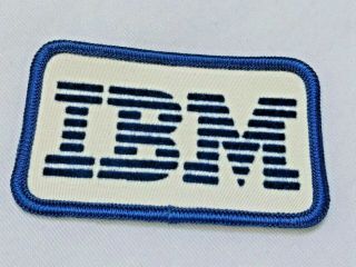 Vintage 70s Or 80s Ibm International Business Machines Sew - On Patch Felt Logo
