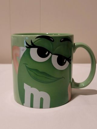 M&m Ms.  Green Character Flirty Large 16 Oz Jumbo Coffee Mug Mars Inc.