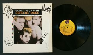 Depeche Mode - Catching Up With Vinyl Lp Fully Signed By All Members W/
