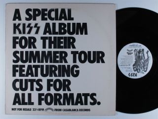 Kiss A Special Kiss Album For Summer Tour Casablanca Ep Vg,  Promo